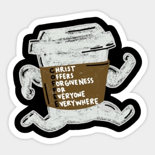 Coffee for Every Human Bean Sticker